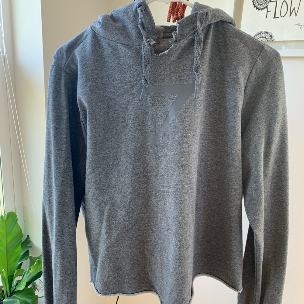 Gymshark Crop Hoodie with Split Back
